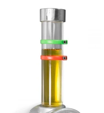 Luneta oil level column with visible reference collars from the LubeServ catalogue